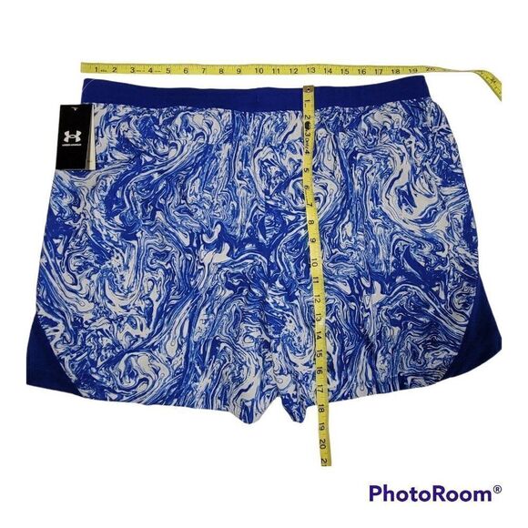 Under Armour Launch Shorts Mens Size XXL 2XL Running Athletic 5" Blue Print NWT - Picture 14 of 14